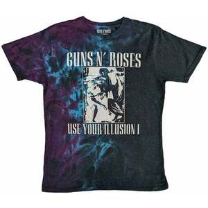 Guns N' Roses Tričko Use Your Illusion Monochrome Unisex Blue 2XL vyobraziť