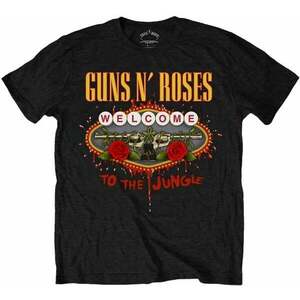 Guns N' Roses Tričko Welcome to the Jungle Unisex Black 2XL vyobraziť