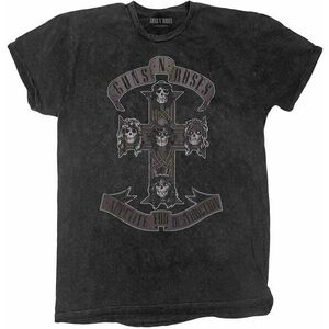 Guns N' Roses Tričko Monochrome Cross Unisex Dip-Dye on Black XL vyobraziť