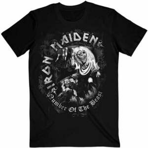 Iron Maiden Tričko Number Of The Beast Grey Tone Unisex Black XL vyobraziť