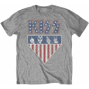 Kiss Tričko Stars And Stripes Unisex Grey 2XL vyobraziť