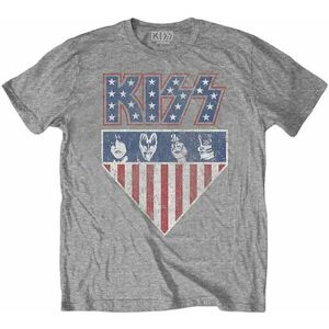 Kiss Tričko Stars And Stripes Unisex Grey M vyobraziť