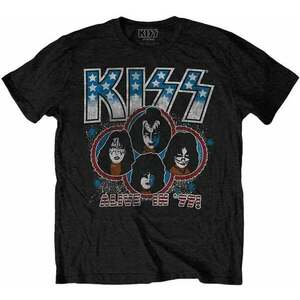 Kiss Tričko Alive in '77 Unisex Black 2XL vyobraziť