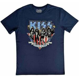 Kiss Tričko Americana Unisex Denim Blue 2XL vyobraziť