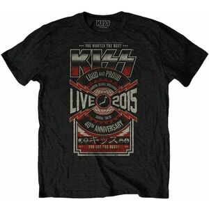 Kiss Tričko Japan Live 2015 Unisex Black S vyobraziť