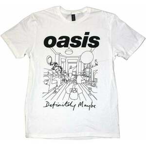 Oasis Tričko Definitely Maybe Line Drawing Unisex White 2XL vyobraziť