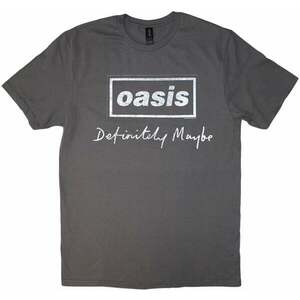 Oasis Tričko Definitely Maybe Distressed Text Logo Unisex Charcoal Grey 2XL vyobraziť