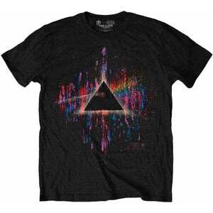 Pink Floyd Tričko Dark Side of the Moon Pink Splatter Unisex Black 2XL vyobraziť