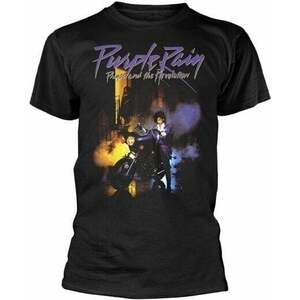 Prince Tričko Purple Rain Unisex Black 2XL vyobraziť