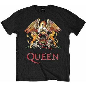 Queen Tričko Classic Crest Unisex Black 2XL vyobraziť