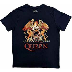 Queen Tričko Classic Crest Unisex Navy Blue XL vyobraziť