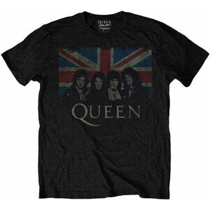 Queen Tričko Vintage Union Jack Unisex Black 2XL vyobraziť