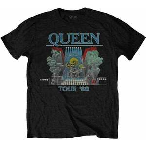 Queen Tričko Tour '80 Unisex Black 2XL vyobraziť