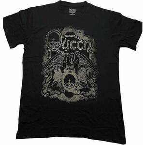 Queen Tričko Ornate Crest Unisex Black 2XL vyobraziť