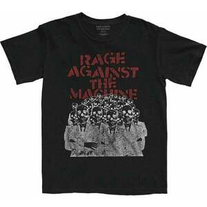 Rage Against The Machine Tričko Crowd Masks Unisex Black 2XL vyobraziť