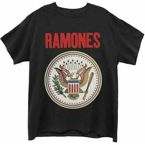 Ramones Tričko Full Colour Seal Unisex Black 2XL vyobraziť