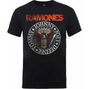 Ramones Tričko Vintage Eagle Seal Unisex Black XL vyobraziť