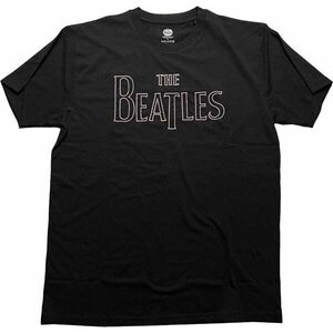 The Beatles Tričko Drop T Embroidered Unisex Black L vyobraziť