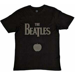 The Beatles Tričko Drop T Logo & Apple Unisex Black 2XL vyobraziť