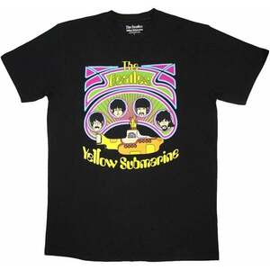 The Beatles Tričko Yellow Submarine Heads in Circles v2 Unisex Black 2XL vyobraziť