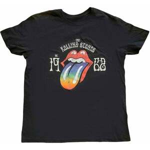 The Rolling Stones Tričko Sixty Rainbow Tongue '62 Unisex Black 2XL vyobraziť