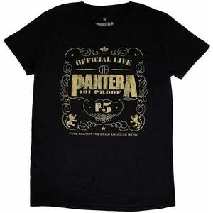 Pantera Tričko 101 Proof Unisex Black L vyobraziť