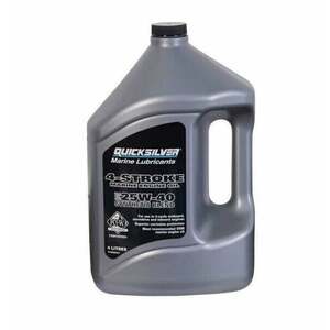 Quicksilver 4-Stroke Marine Oil Synthetic Blend 25W-40 4 L Lodný motorový olej 4 takt vyobraziť