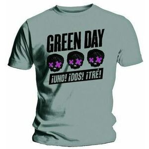 Green Day Tričko Three Heads Better Than One Unisex Grey M vyobraziť