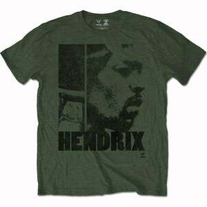 Jimi Hendrix Tričko Let Me Live Unisex Khaki Green 2XL vyobraziť