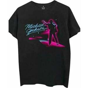 Michael Jackson Tričko Neon Unisex Black L vyobraziť