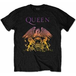 Queen Tričko Gradient Crest Unisex Black S vyobraziť