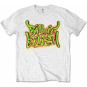 Billie Eilish Tričko Graffiti Unisex White L vyobraziť