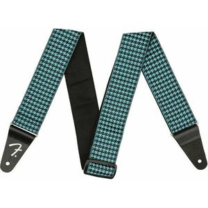 Fender Houndstooth Gitarový pás Teal vyobraziť