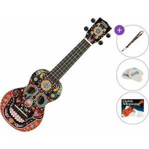 Mahalo MA1SK-BK SET Skull Black Sopránové ukulele vyobraziť