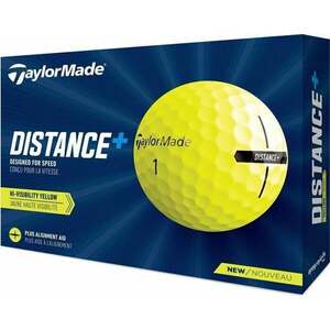 TaylorMade Distance+ Yellow Standard Golfové lopty vyobraziť