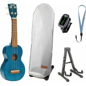 Mahalo MK1 Transparent Blue SET 2 Transparent Blue Sopránové ukulele vyobraziť