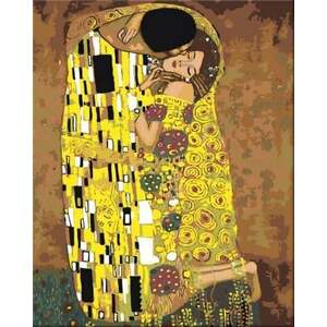 Zuty Maľovanie podľa čísel Bozk (Gustav Klimt) vyobraziť