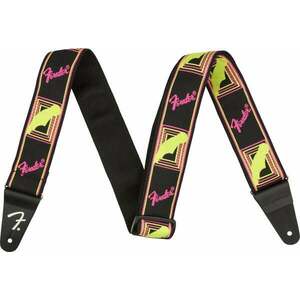 Fender Neon Monogram Strap Gitarový pás Yellow/Pink vyobraziť