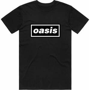 Oasis Tričko Decca Logo Unisex Black L vyobraziť