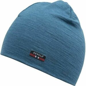 Devold Breeze Merino 150 Beanie Blue Melange 58 Čiapka vyobraziť