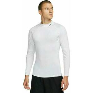 Nike Dri-Fit Fitness Mock-Neck Long-Sleeve Top White/Black L Termo Oblečenie vyobraziť