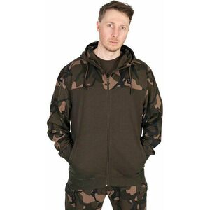 Fox Fishing Mikina LW Khaki/Camo Split Zip Hoody - S vyobraziť