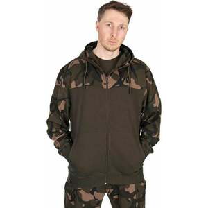 Fox Fishing Mikina LW Khaki/Camo Split Zip Hoody - 2XL vyobraziť