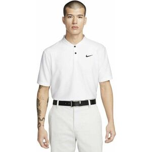 Nike Dri-Fit Victory Texture Mens White/Black S Polo košeľa vyobraziť