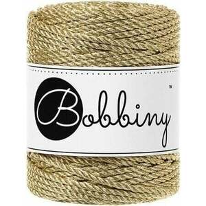 Bobbiny 3PLY Macrame Rope 3 mm 50 m Metallic Gold Špagát vyobraziť