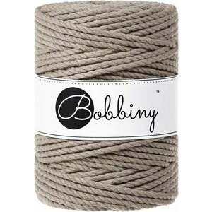 Bobbiny 3PLY Macrame Rope 5 mm 100 m Coffee Špagát vyobraziť