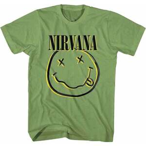 Nirvana Tričko Inverse Happy Face Unisex Green M vyobraziť