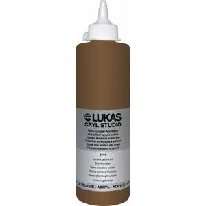 Lukas Cryl Studio Plastic Bottle Akrylová farba Burnt Umber 500 ml 1 ks vyobraziť