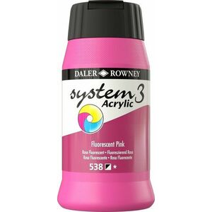 Daler Rowney System3 Akrylová farba Fluorescent Pink 500 ml 1 ks vyobraziť