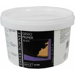 Daler Rowney Acrylic Gesso Primer Black 1 L vyobraziť